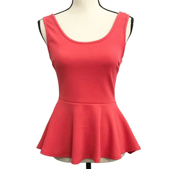 love J Tops - Love J Coral Peplum Top